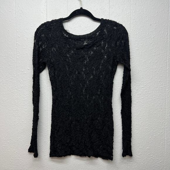 Lace Black Top XS Witchy Goth Whimsigoth Punk Rockabilly Festival Emo Renassance - Picture 5 of 11